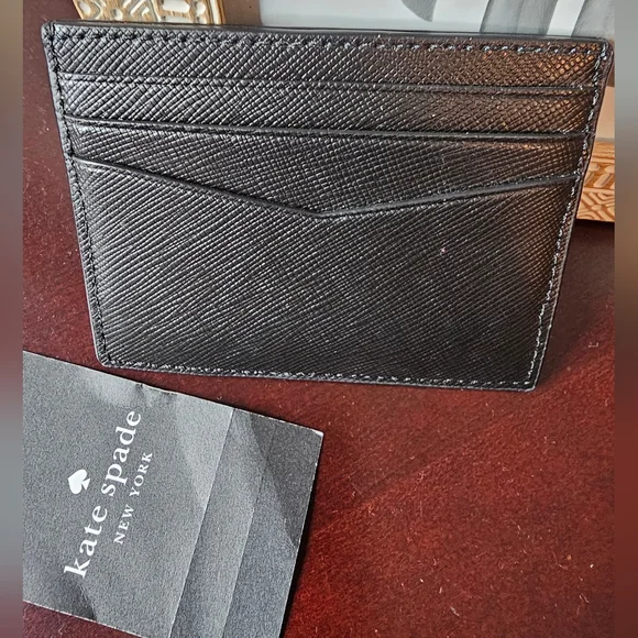 Kate Spade Black Saffiano Leather Small Wallet NWT - Picture 2 of 6